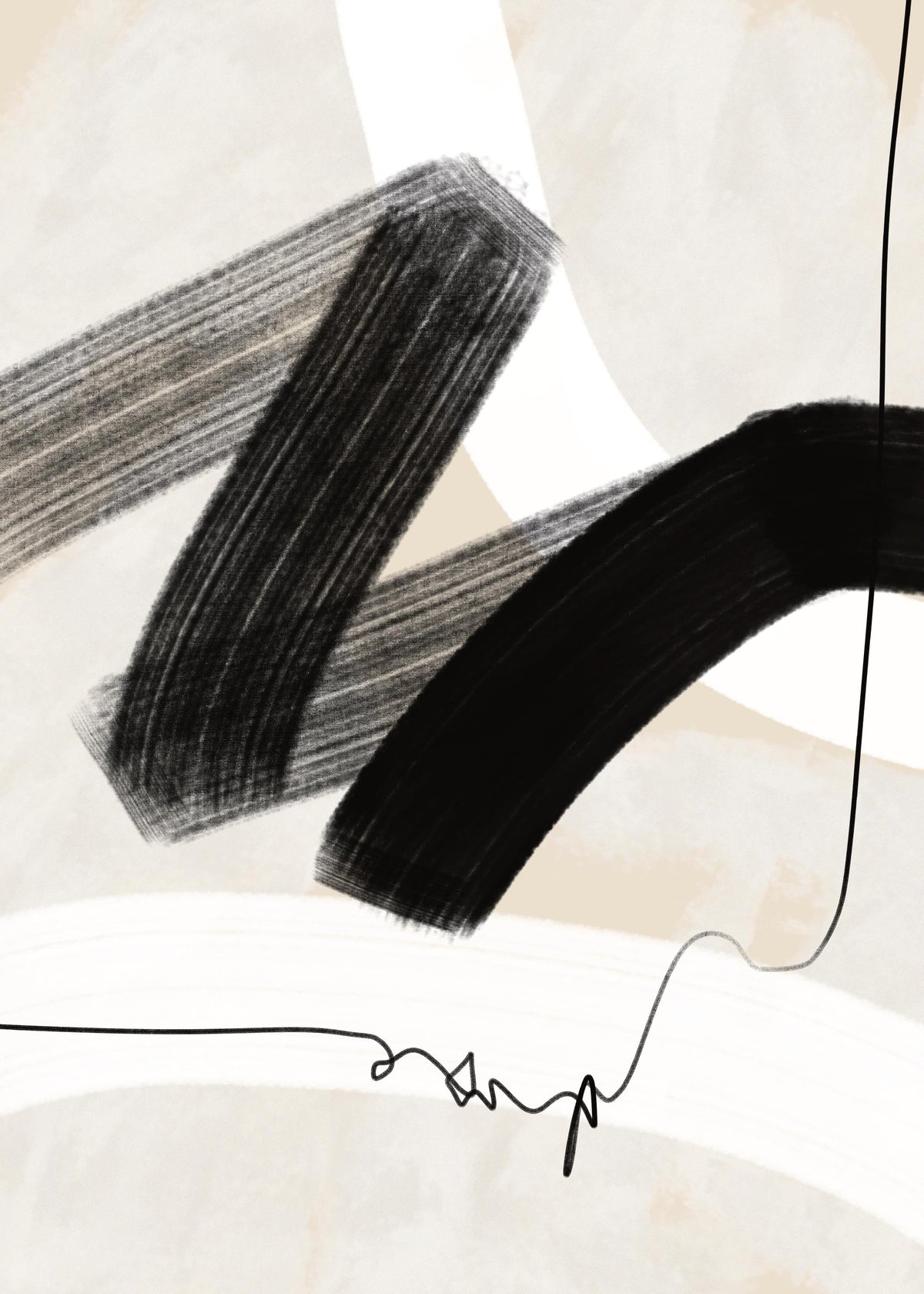 Abstract Wave No1 Print