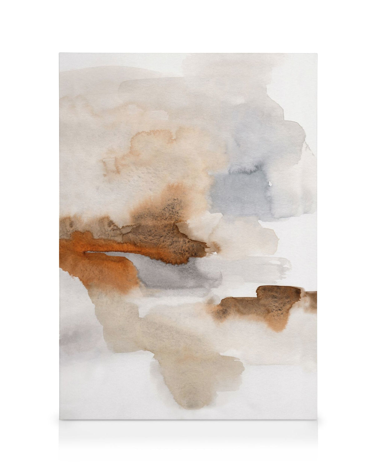 Burnt Tones Watercolor No2 Canvas print