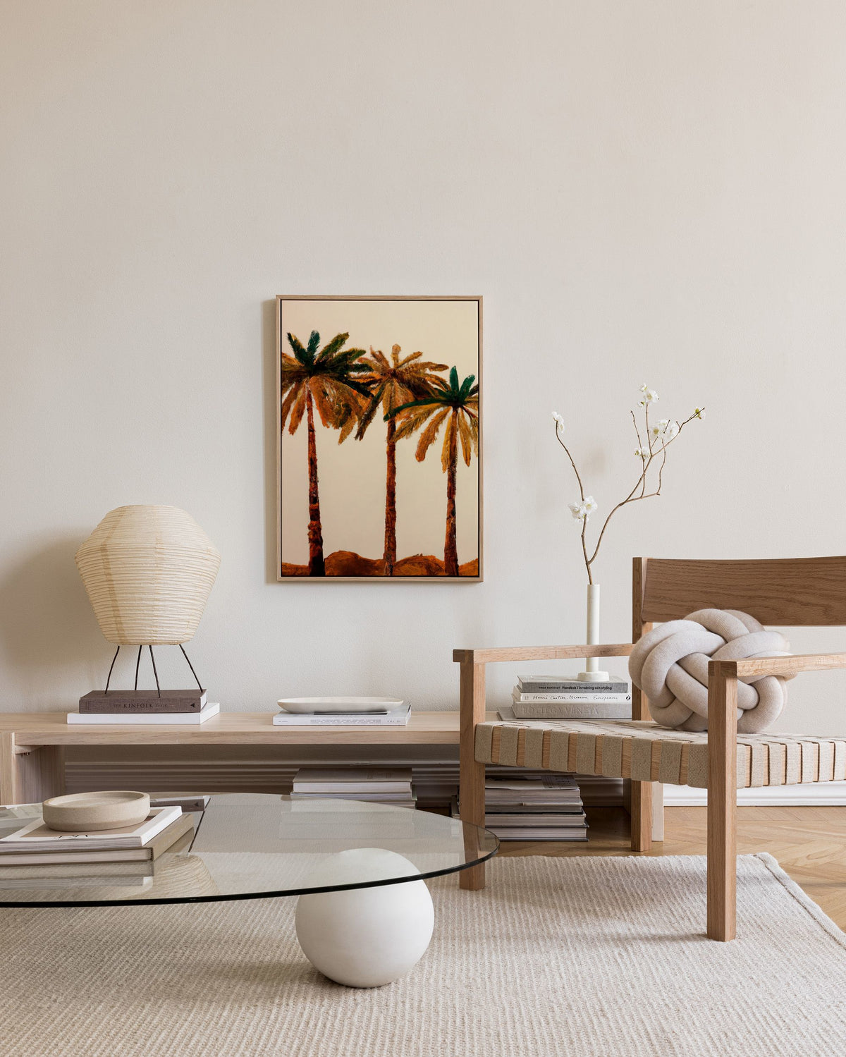 Merel Takken - Palm Trio Canvas print