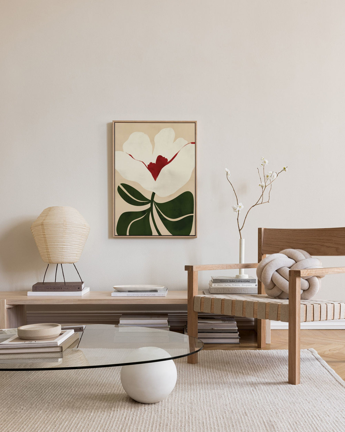 Illustrated Floral Canvas print