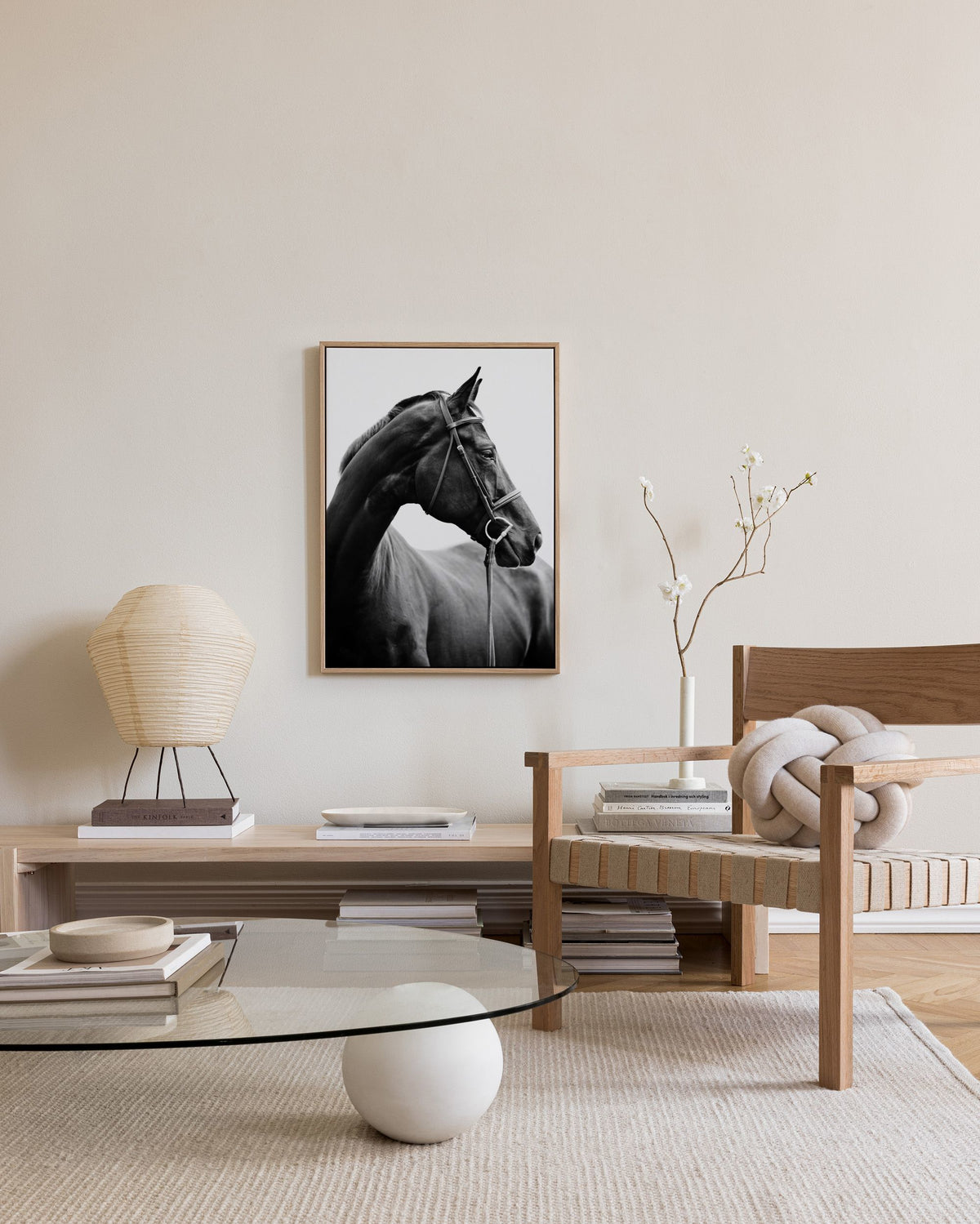 Portrait of Horse Canvas print