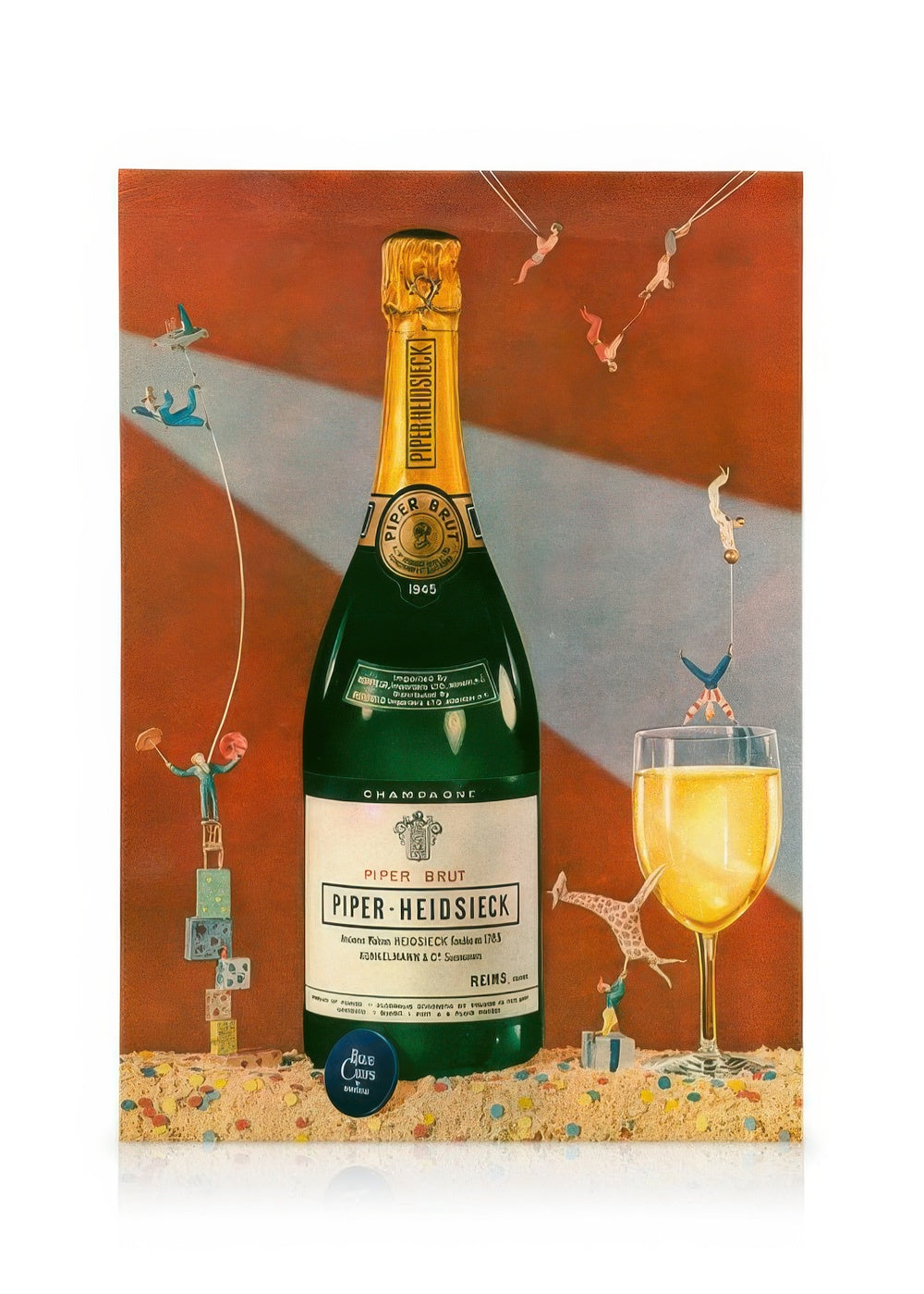 Vintage Champagne Canvas print
