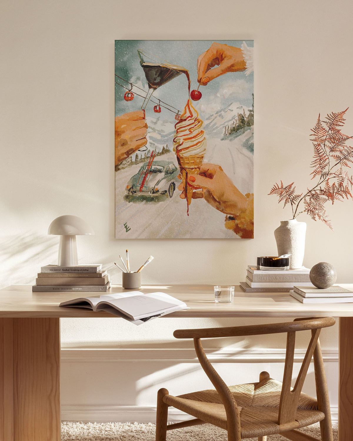 Ekaterina Zagorska - Vanilla Ice Canvas print
