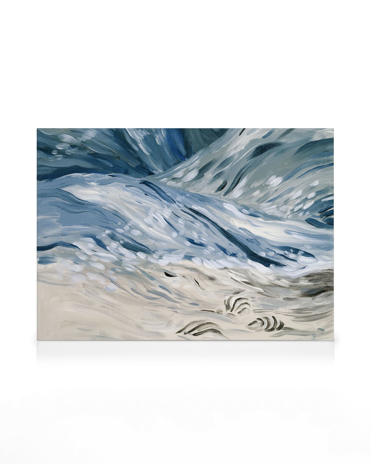 Wavy Beach Canvas print