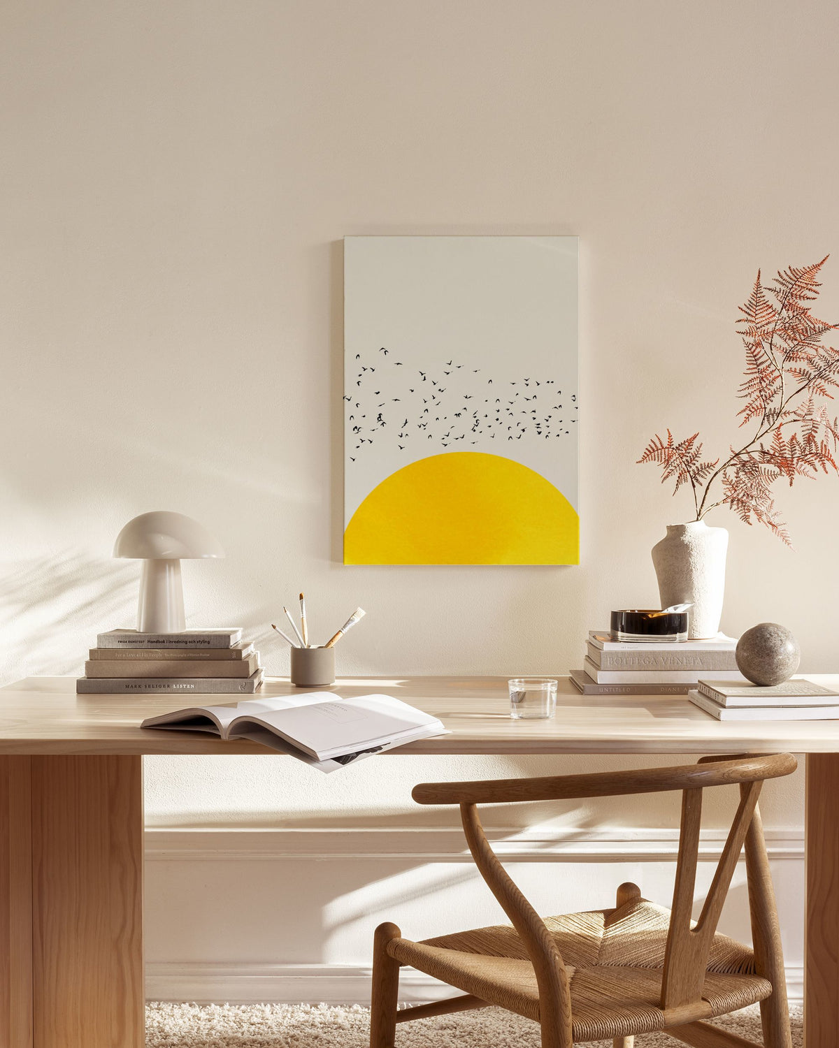 Boris Draschoff  Kubistika - A Thousand Birds Canvas print