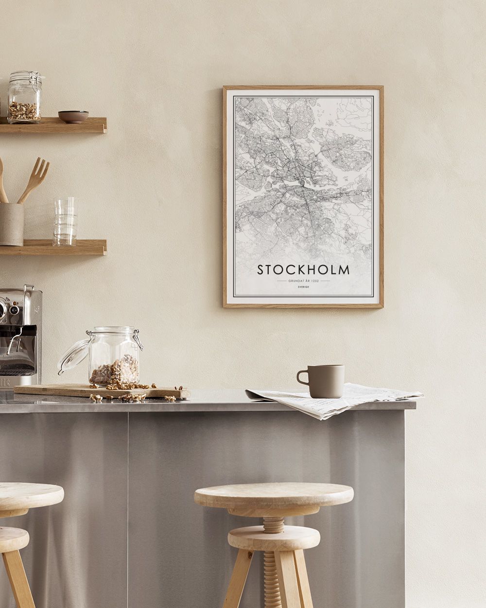 Stockholm Map, Print