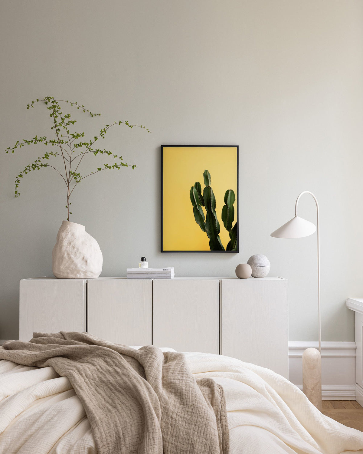 Yellow Cactus Canvas print