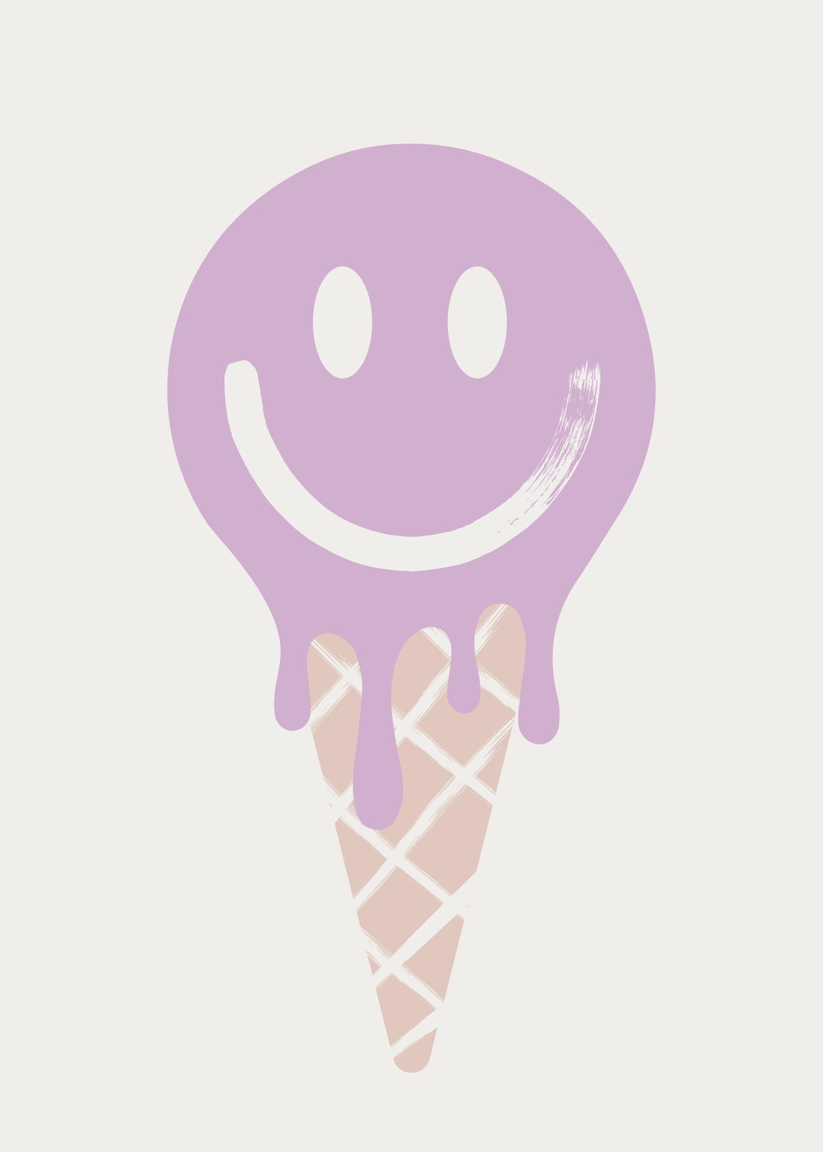Purple Ice Cream Print