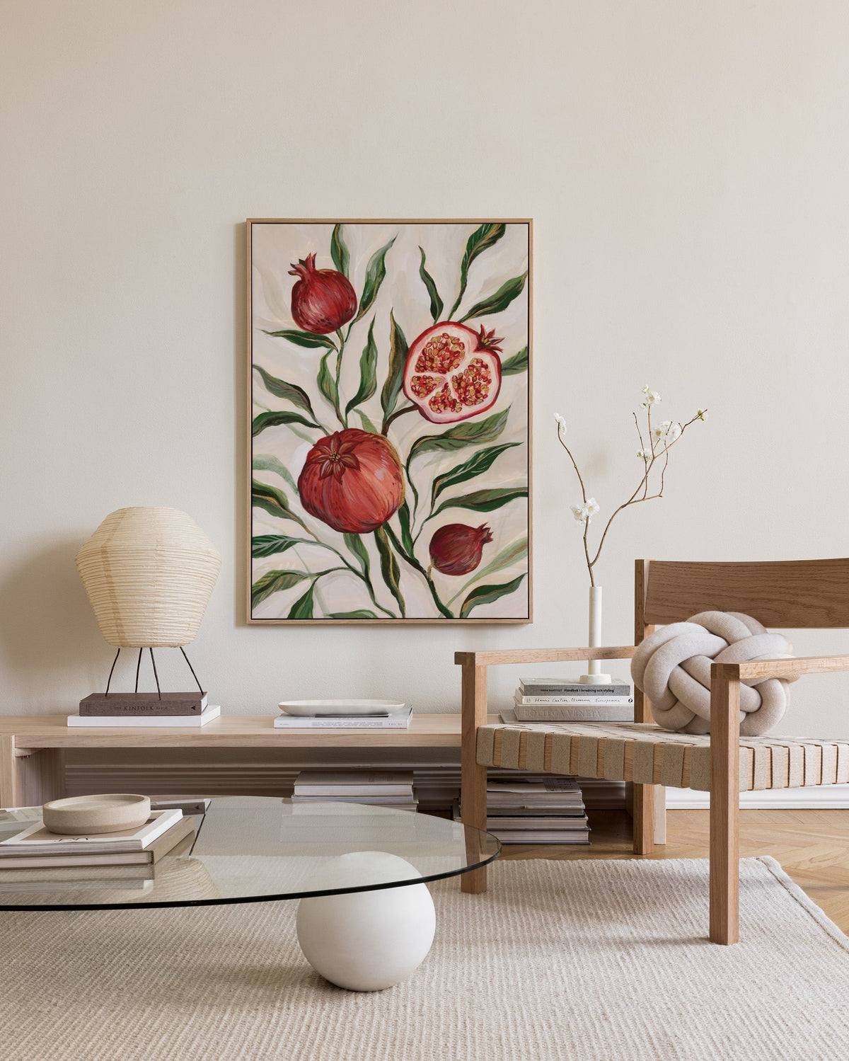 Gilded Pomegranate Canvas print