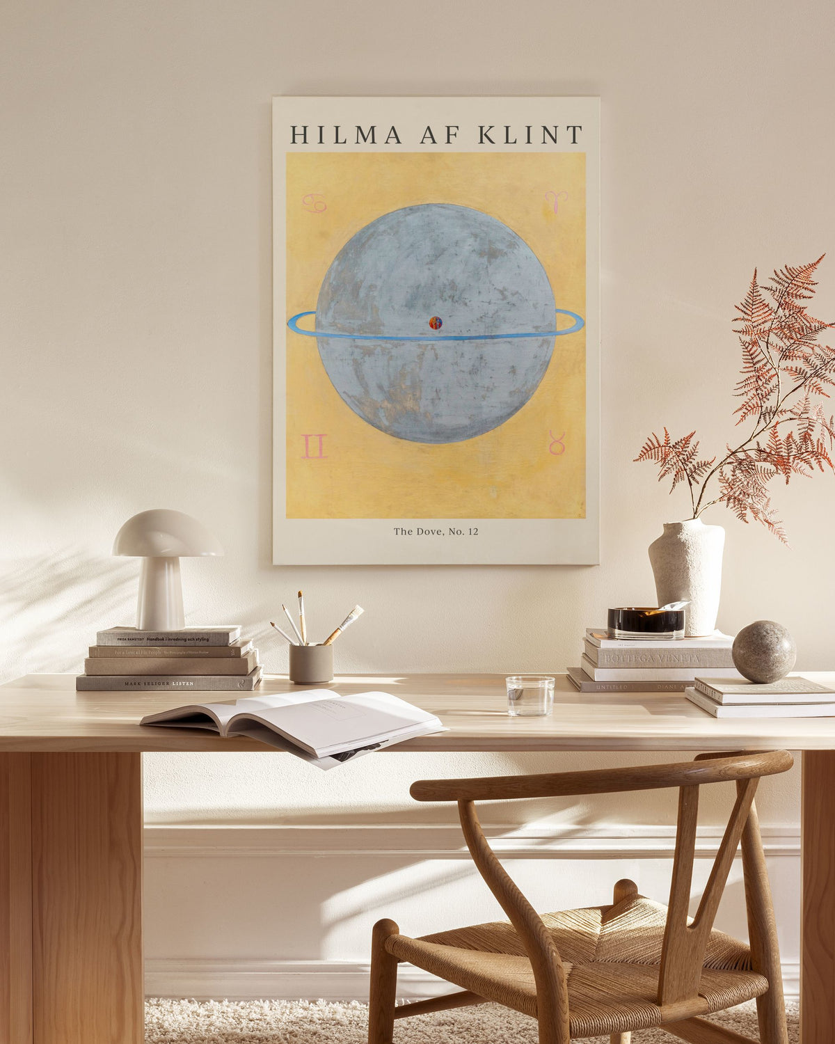 Print - The Dove No.12 by Hilma af Klint Καμβάς