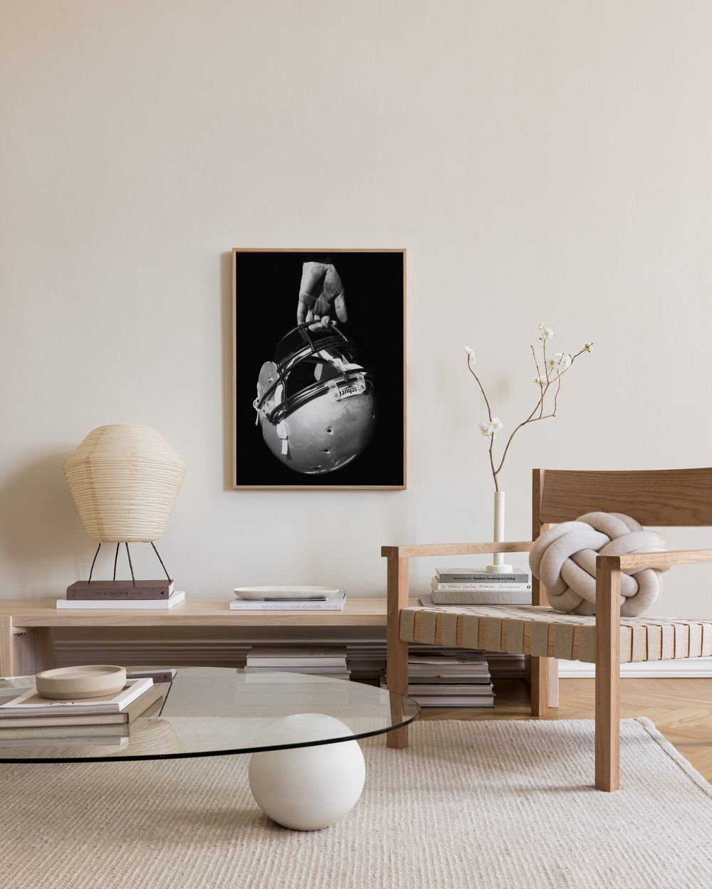 American Football Helmet Canvas print