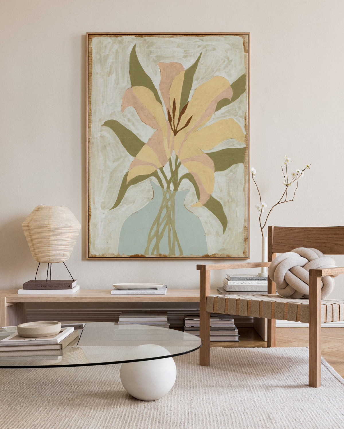 Lily in Vase Canvas print