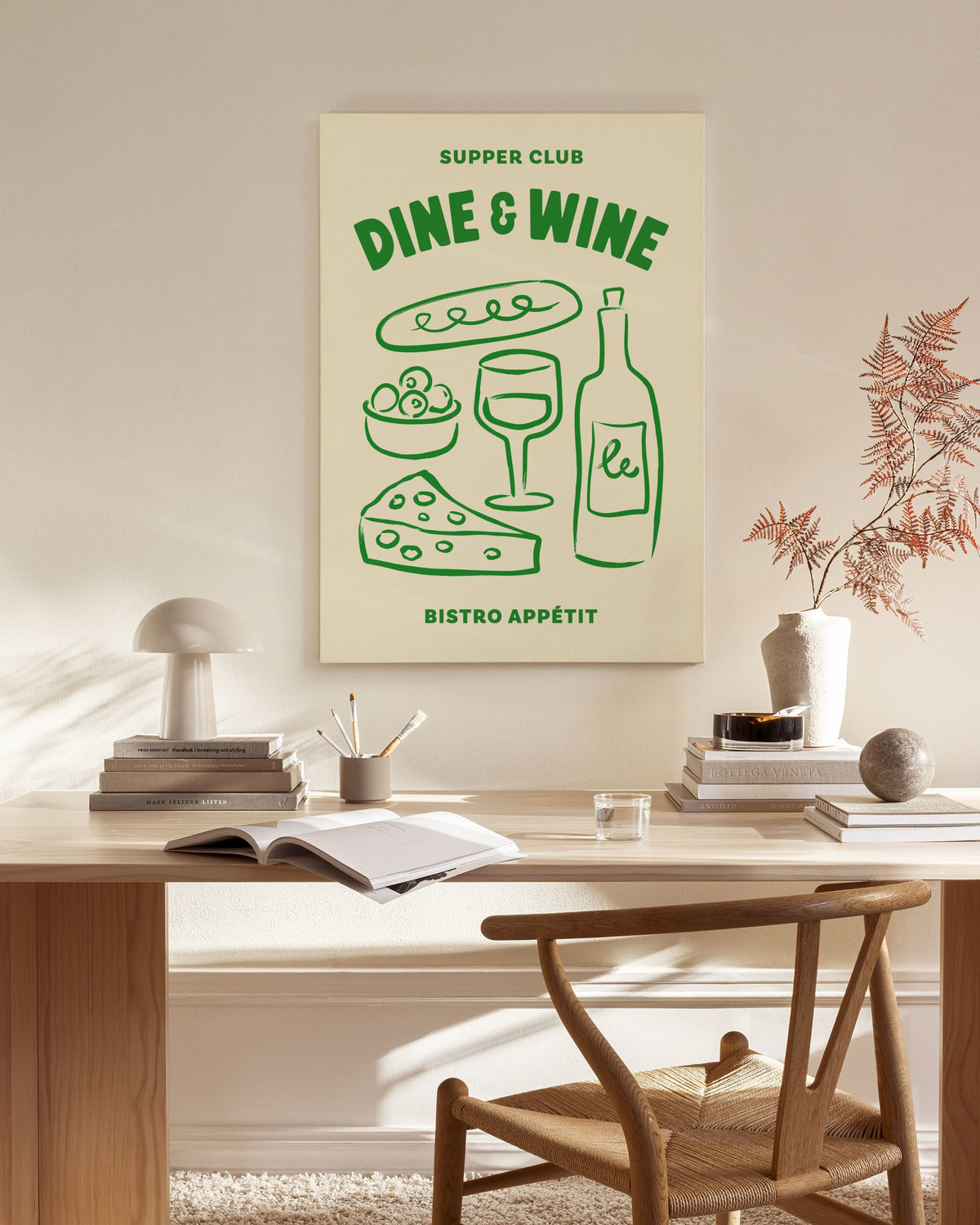 Dine and Wine Canvas print
