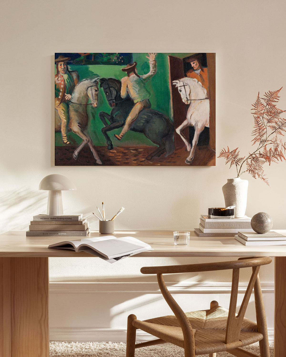 Cyprián Majerník - Riders On Horses Canvas print