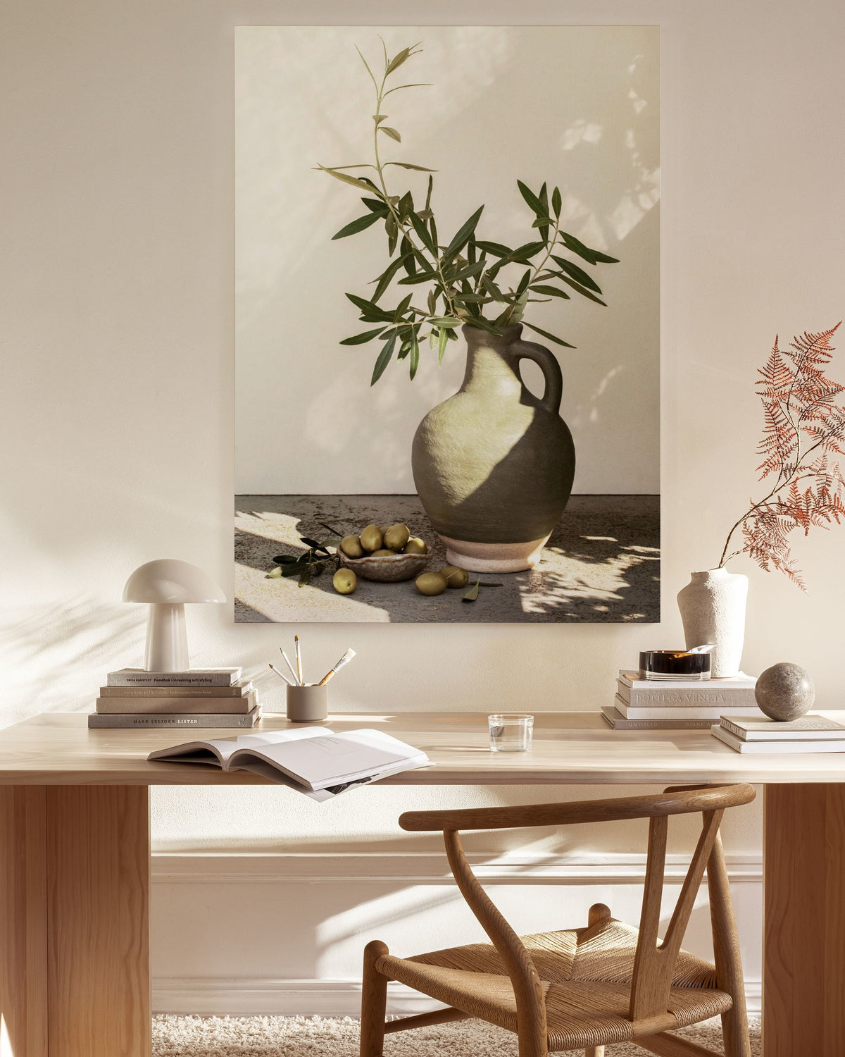 Sunlit Olives Canvas print