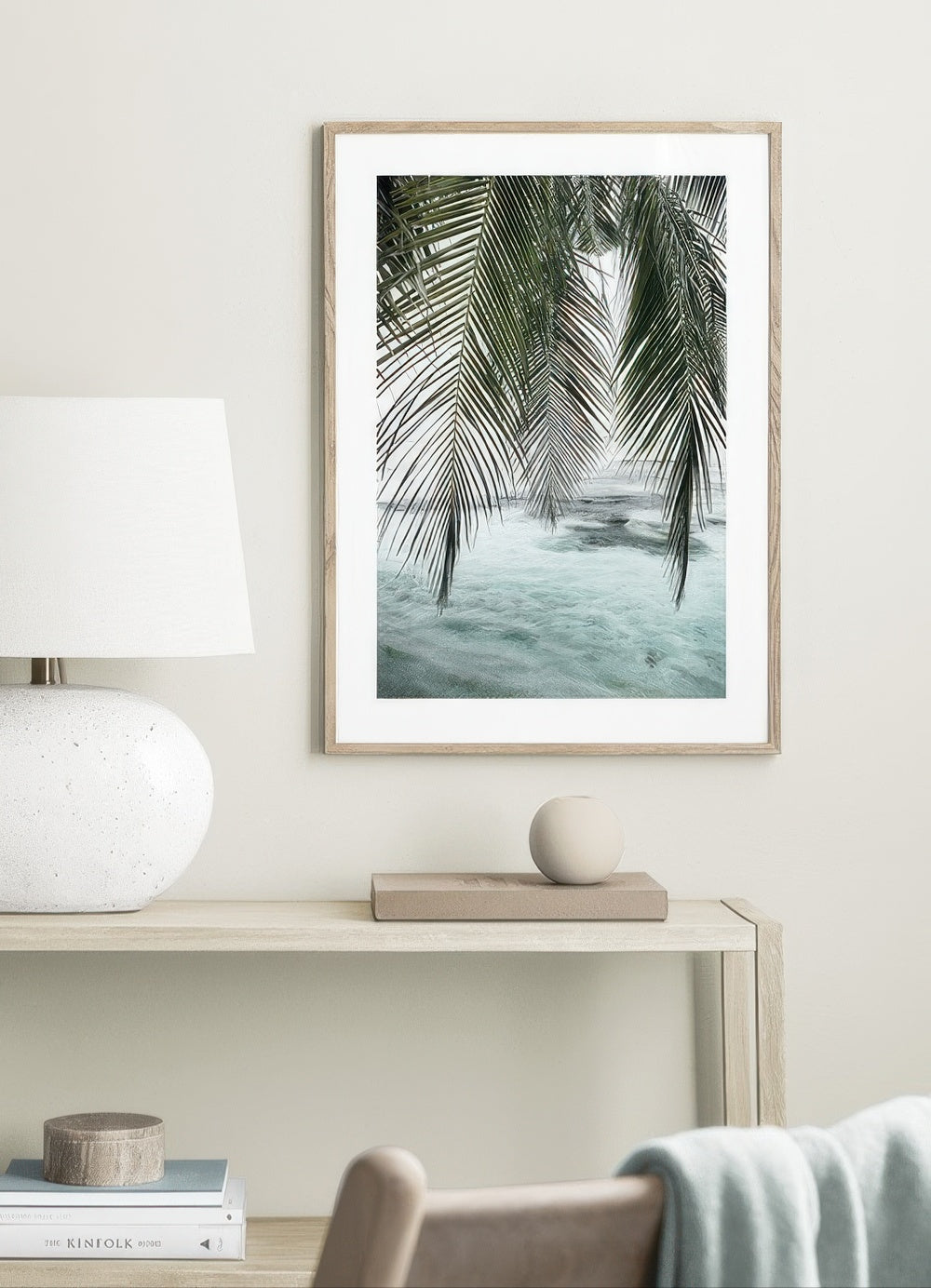Ocean Palm Print