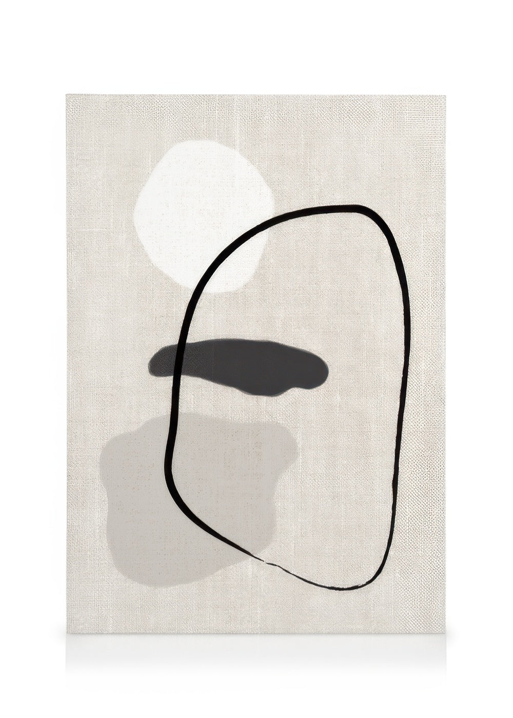 Linen Shapes No1 Canvas print
