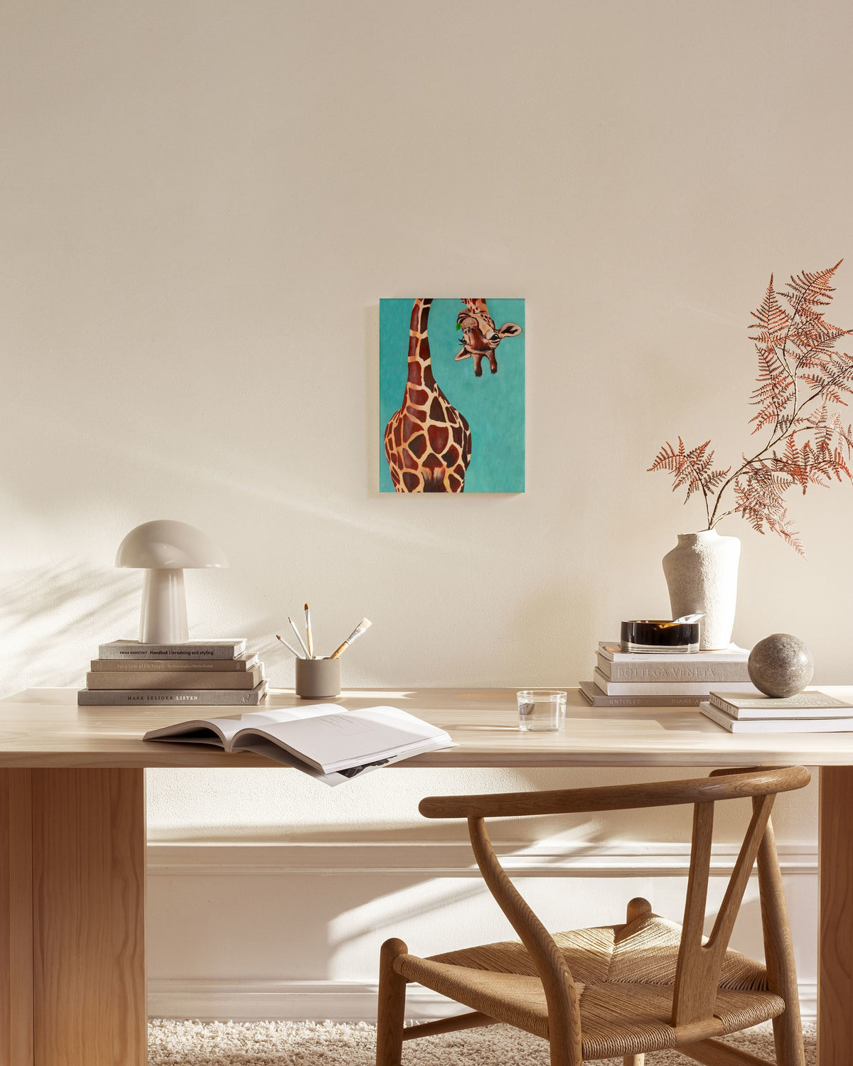 Coco de Paris - Upside Down Giraffe Canvas print