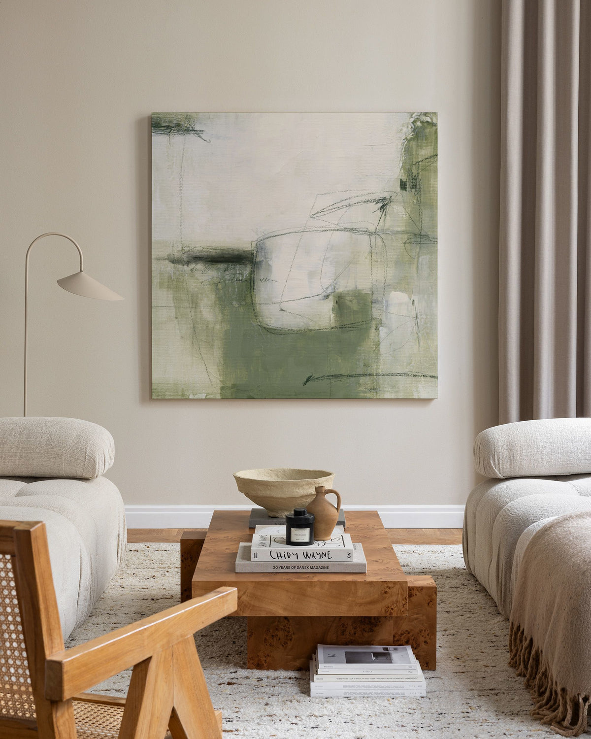 Contemporary Greens No2 Canvas print