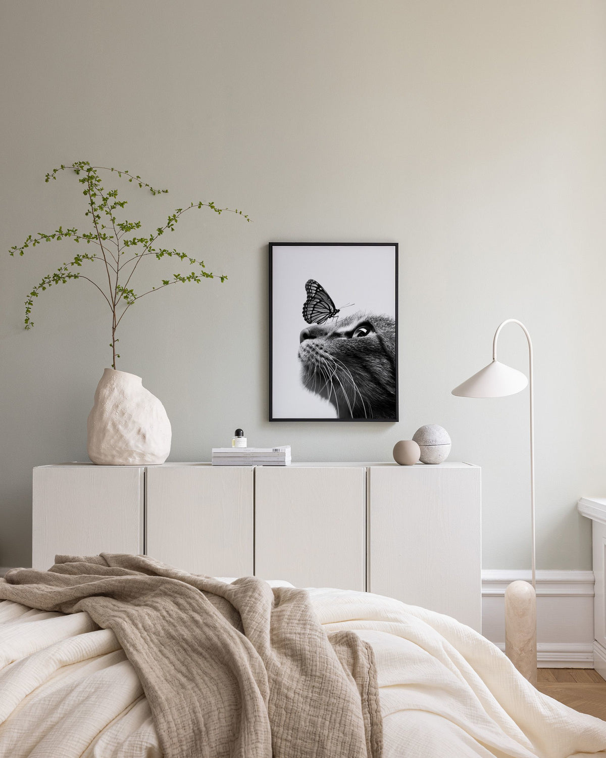 Butterfly Cat Canvas print