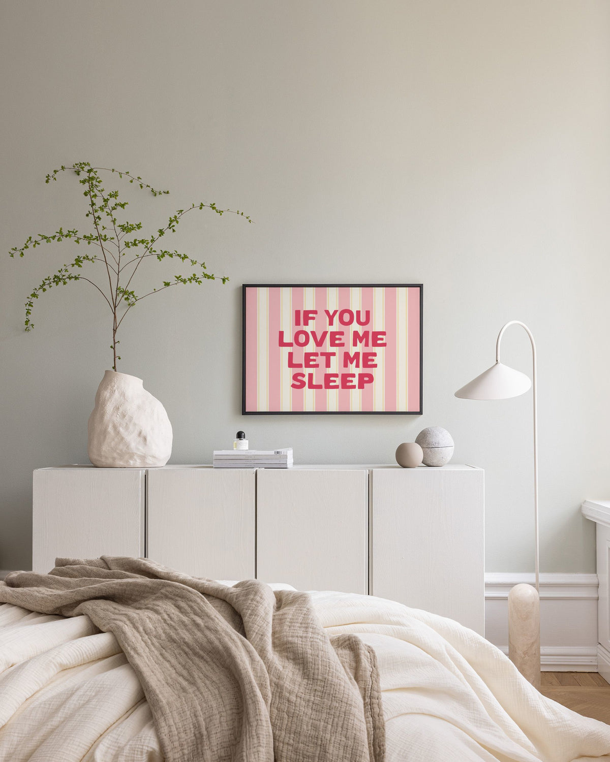 Let Me Sleep Canvas print