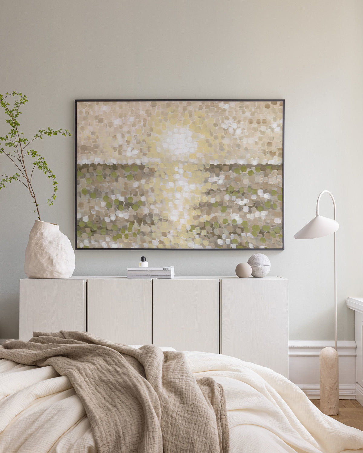 Pointillist Horizon Canvas print