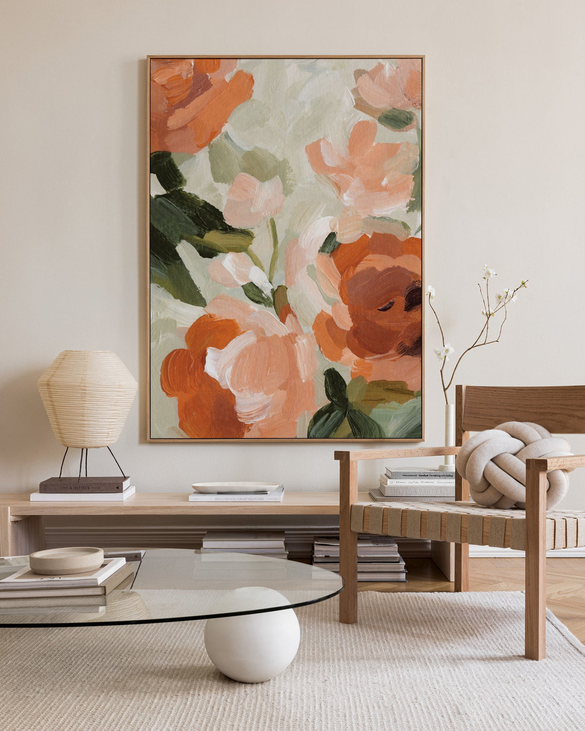 Soft Rustic Florals No2 Canvas print
