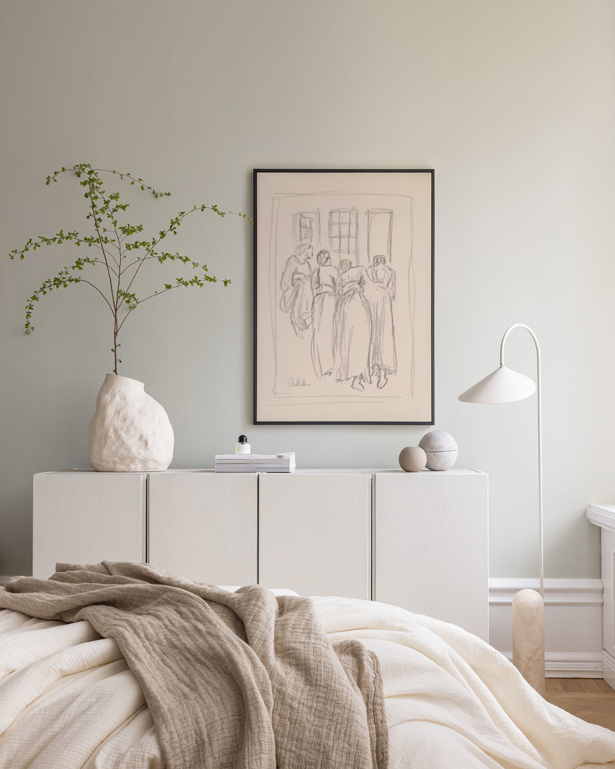 The Dreamers Sketch Canvas print