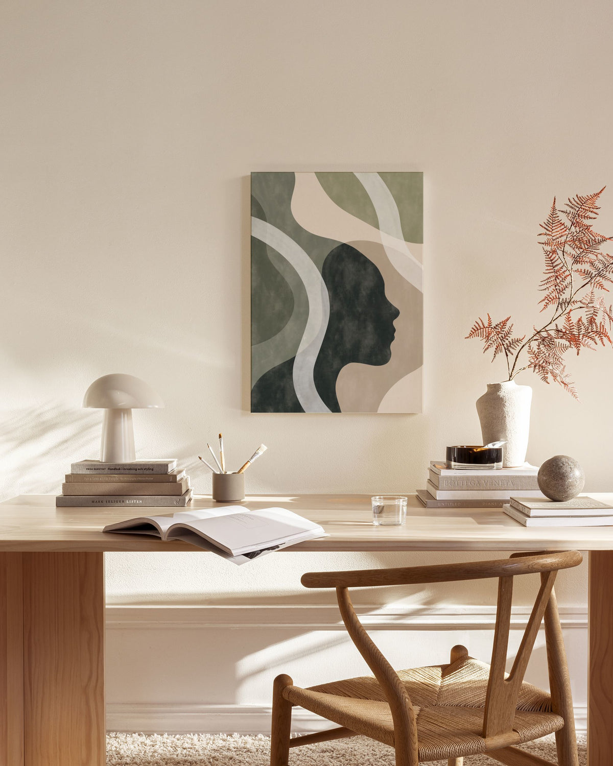 Shapes of a Face No1 Canvas print