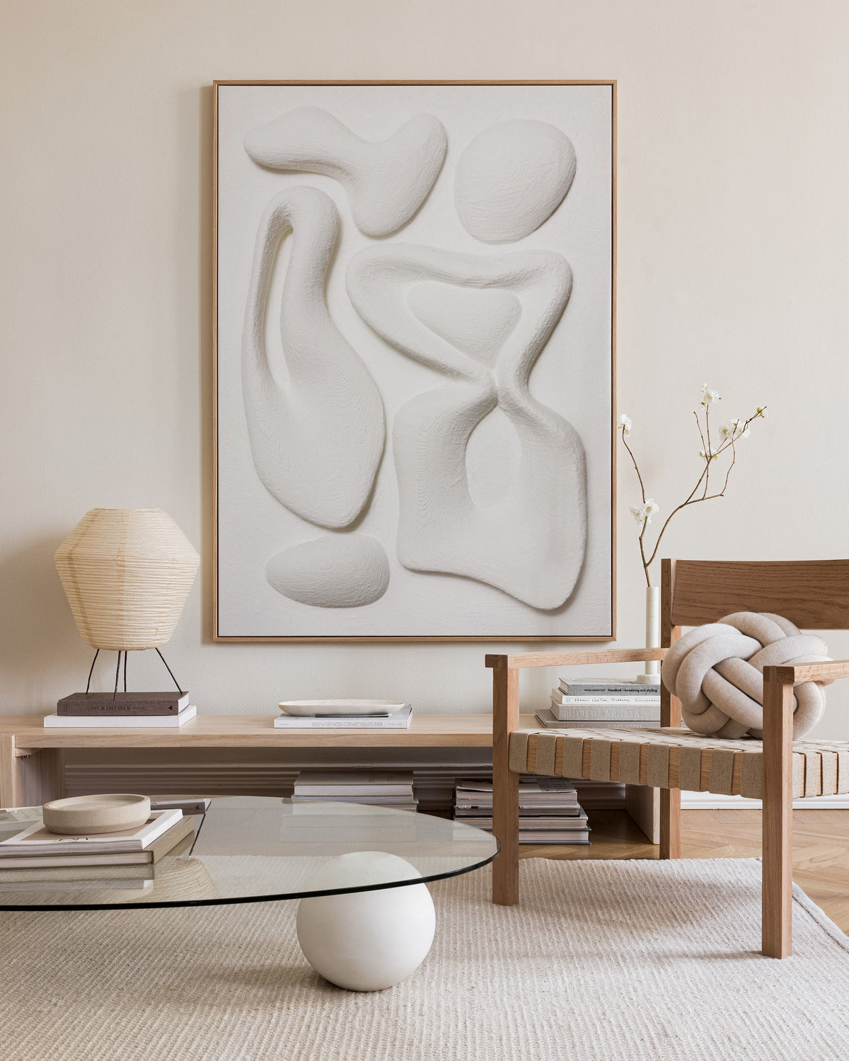 Organic Shapes Texture Canvas print