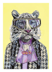 Heather Perry - Artsy White Tiger Print