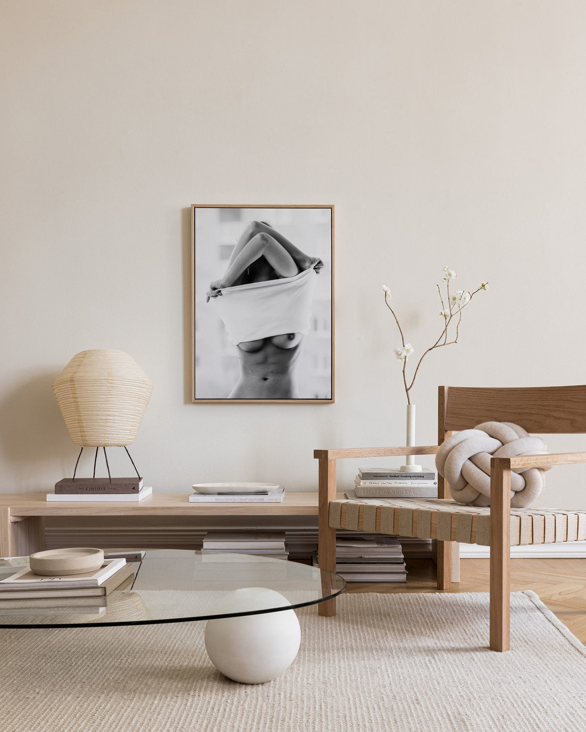 Getting Undressed Canvas print