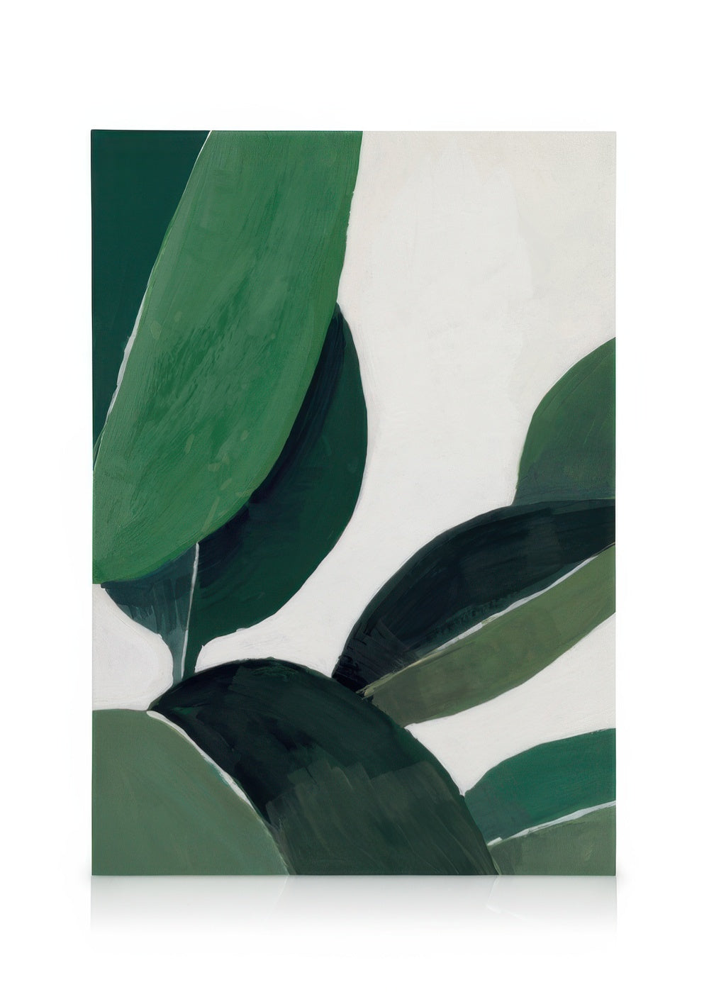 Gouache Leaves Canvas print