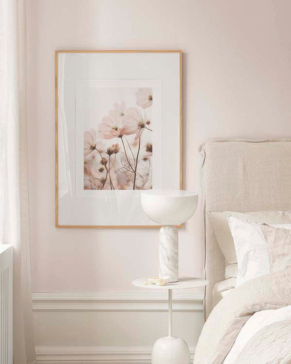 Pink Cosmos Flowers Print