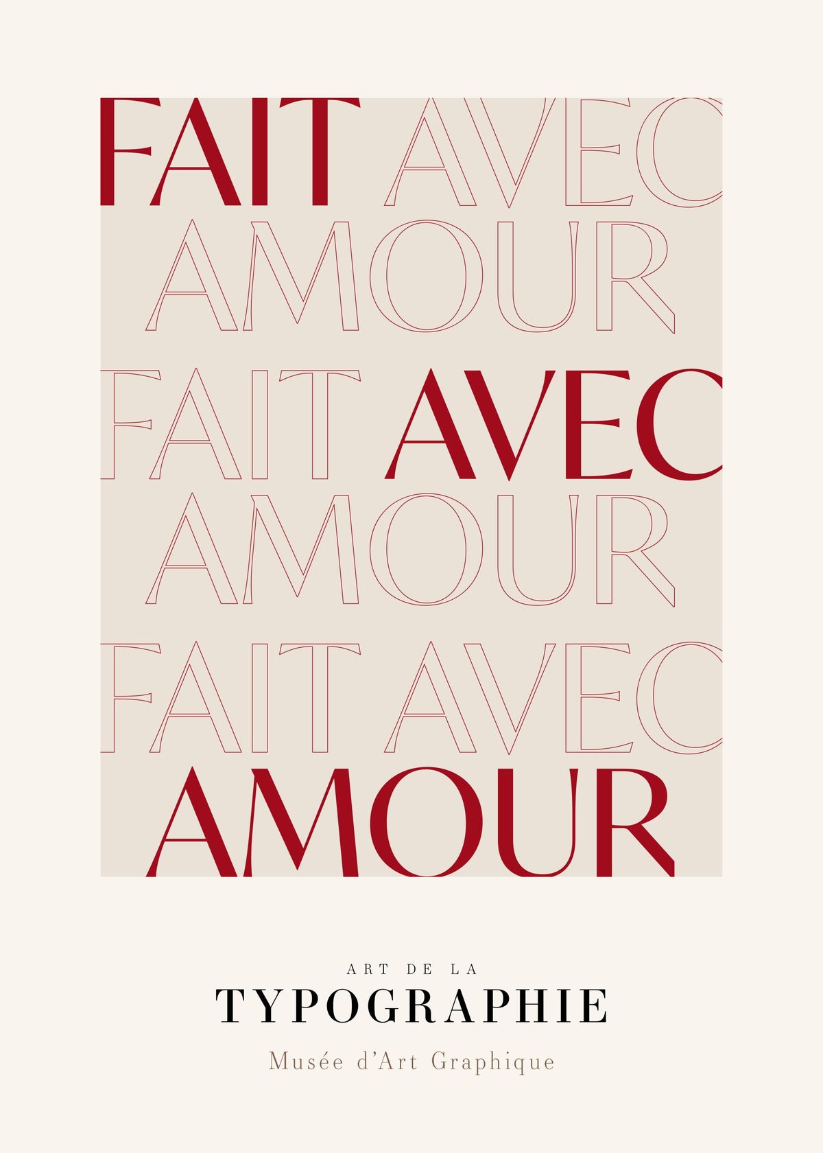 Fait Avec Amour Print