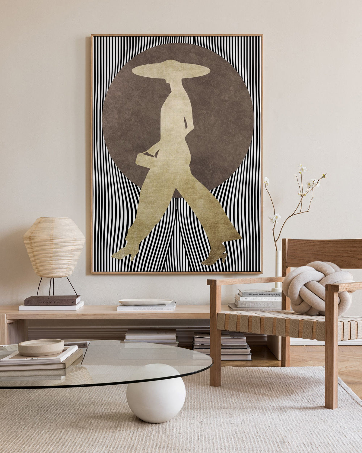Boris Draschoff  Kubistika - La Madame Noir Canvas print