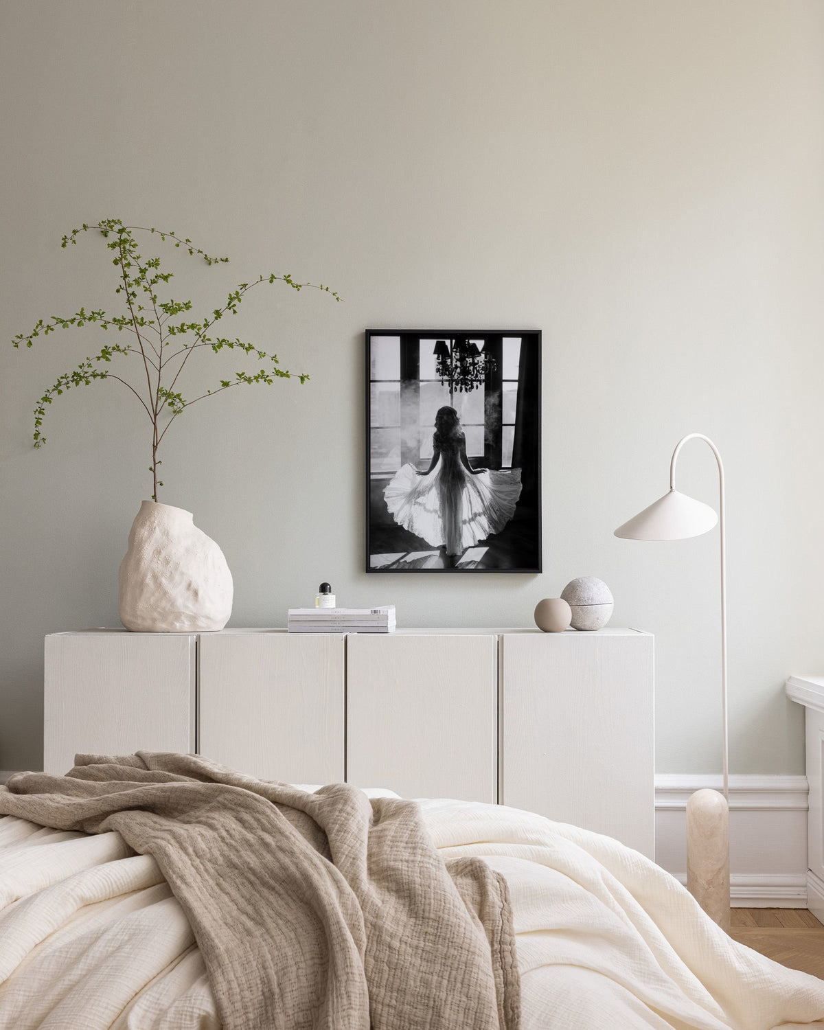 White Dress Canvas print