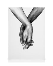 Watercolor Hands No1 Canvas print