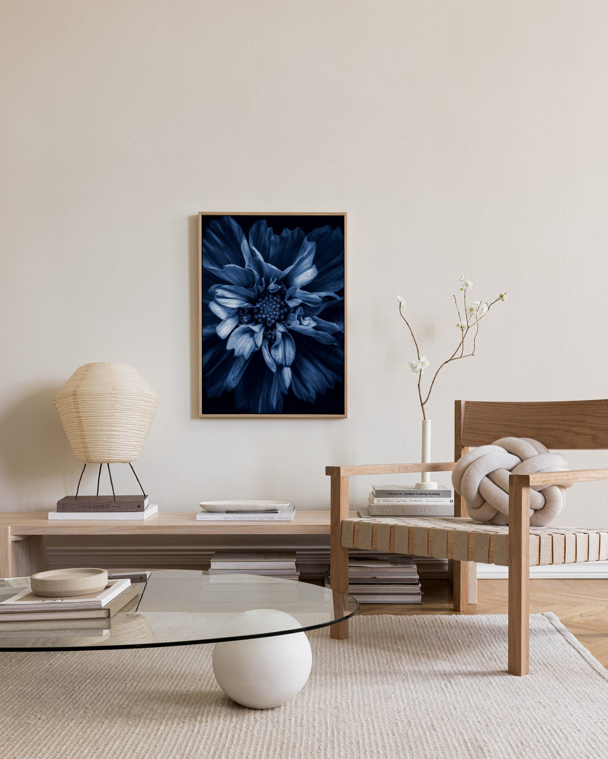 Blue Anemone Canvas print