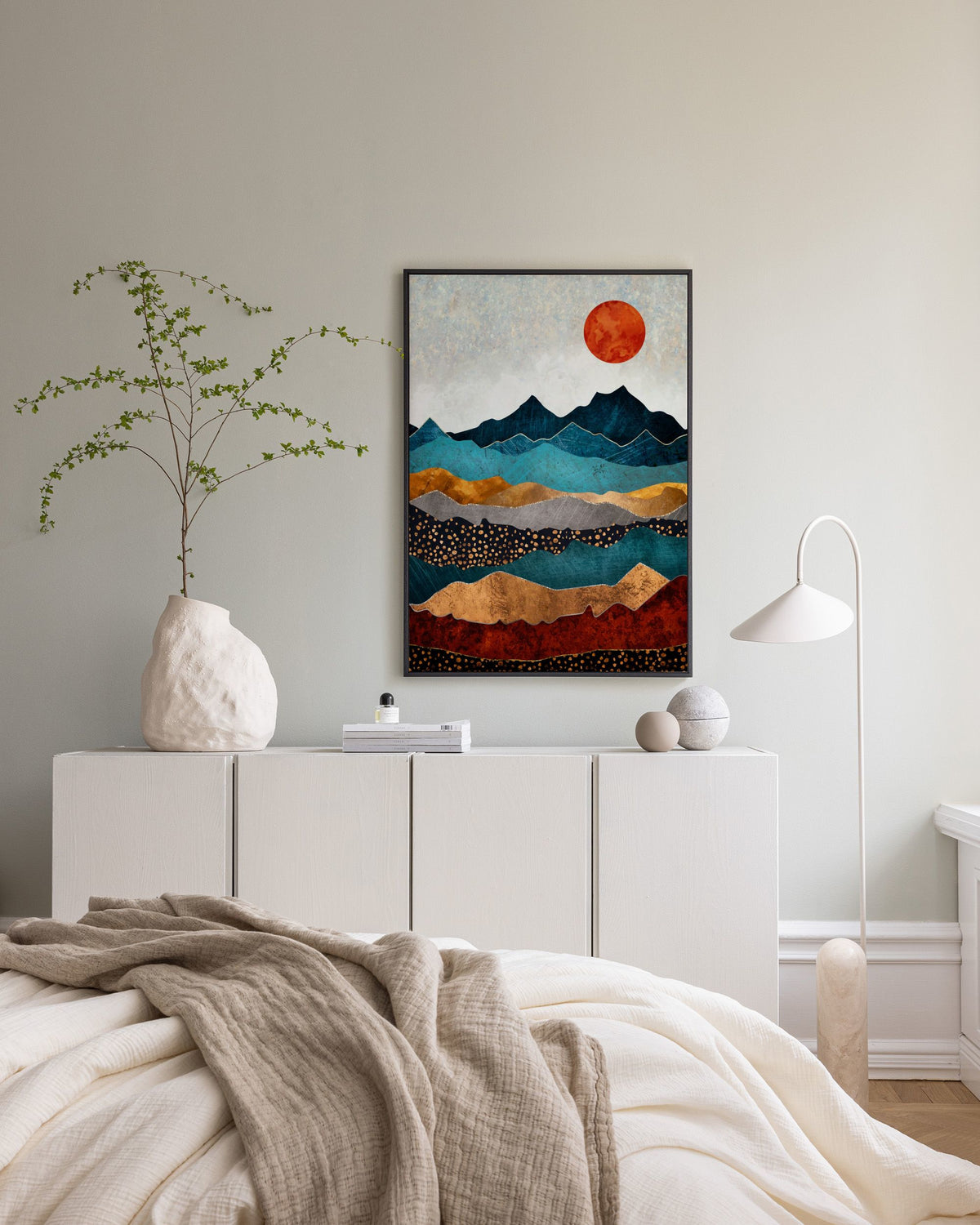 SpaceFrog Designs - Amber Dusk Canvas print