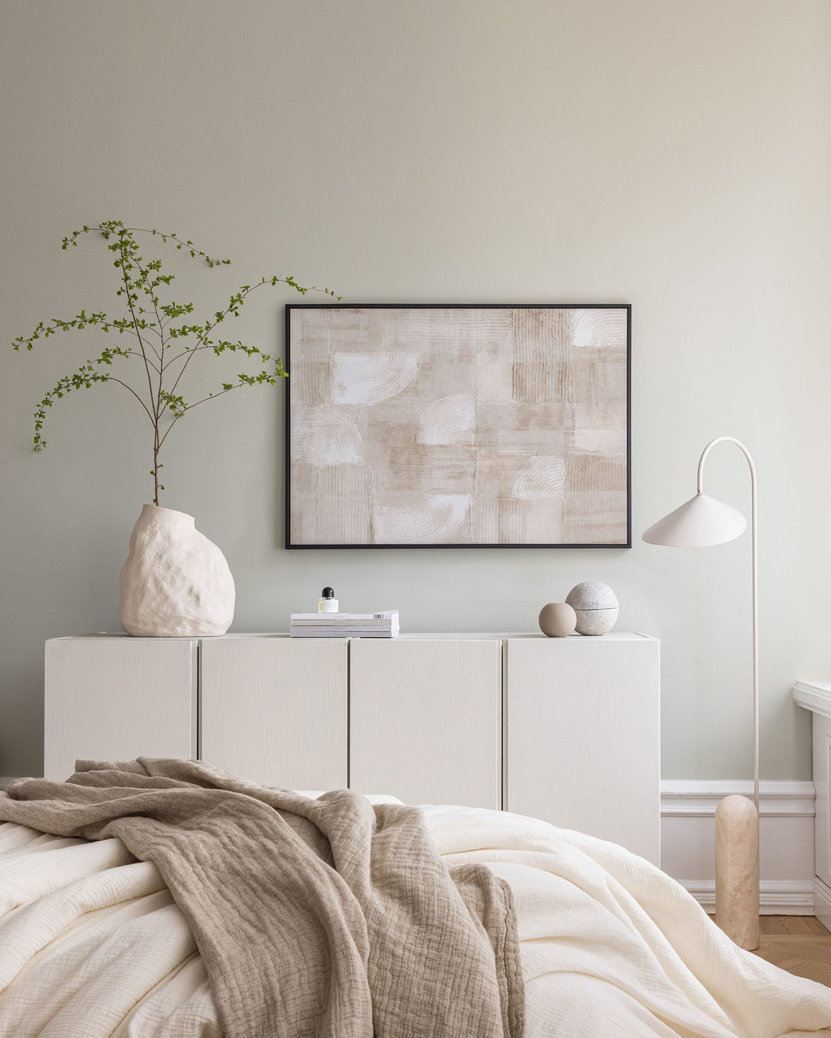The Art of Beige Canvas print
