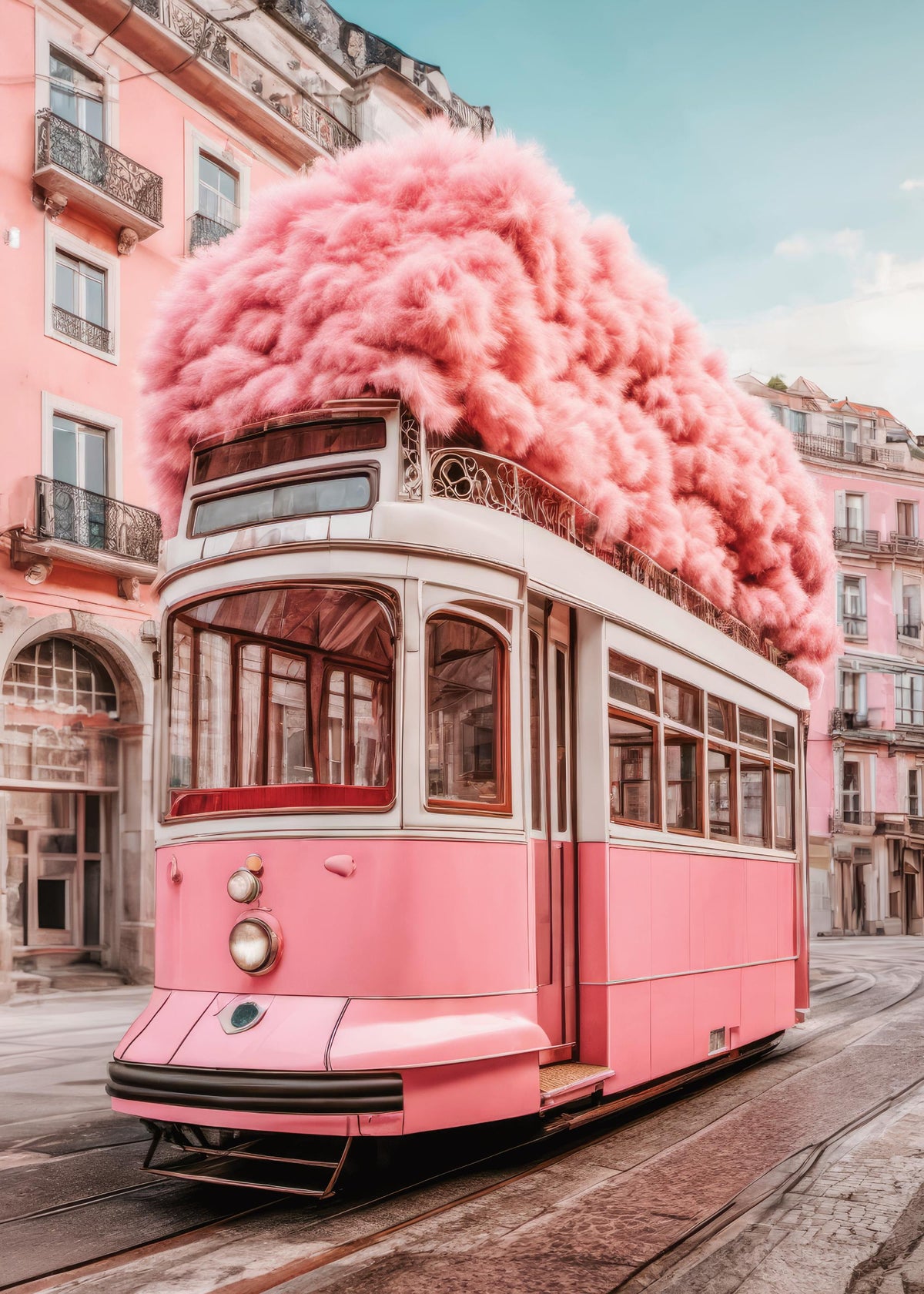 Furry Tram Print