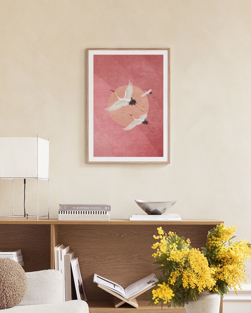 Flying Cranes Print