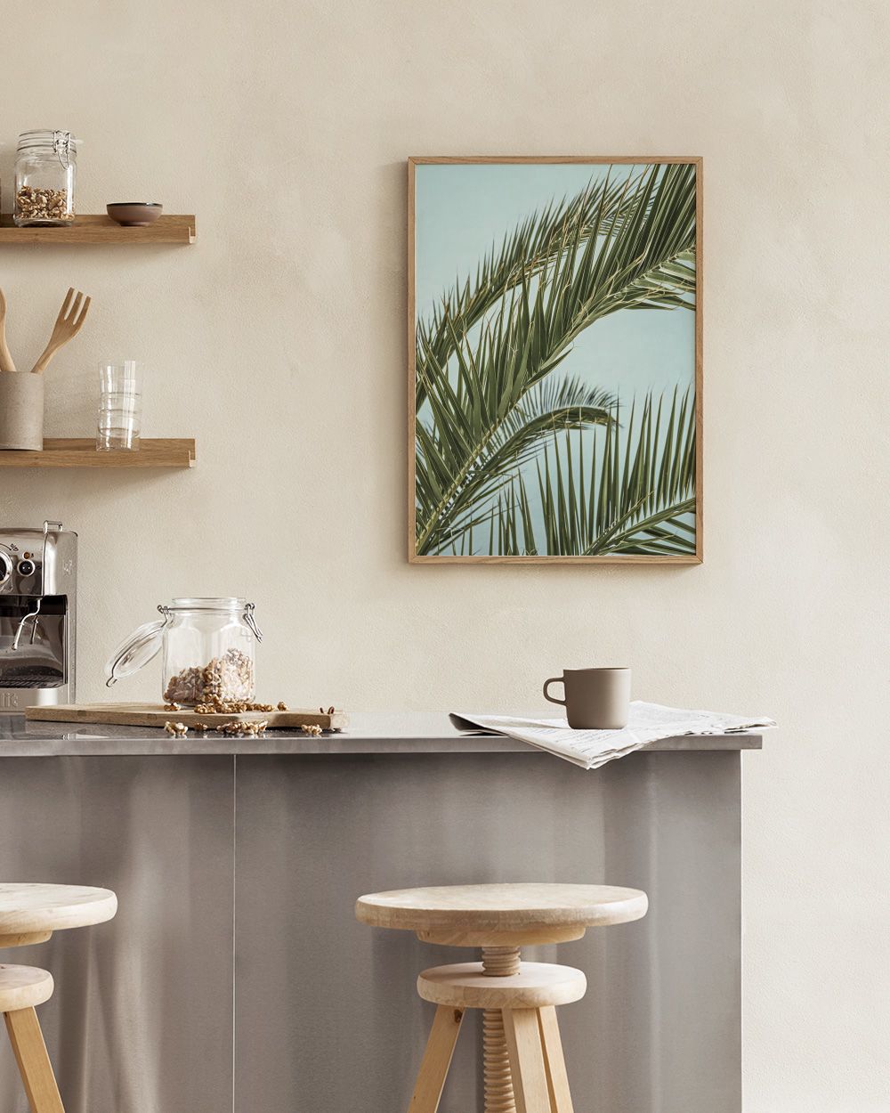 Tropical Palm Leaves Print