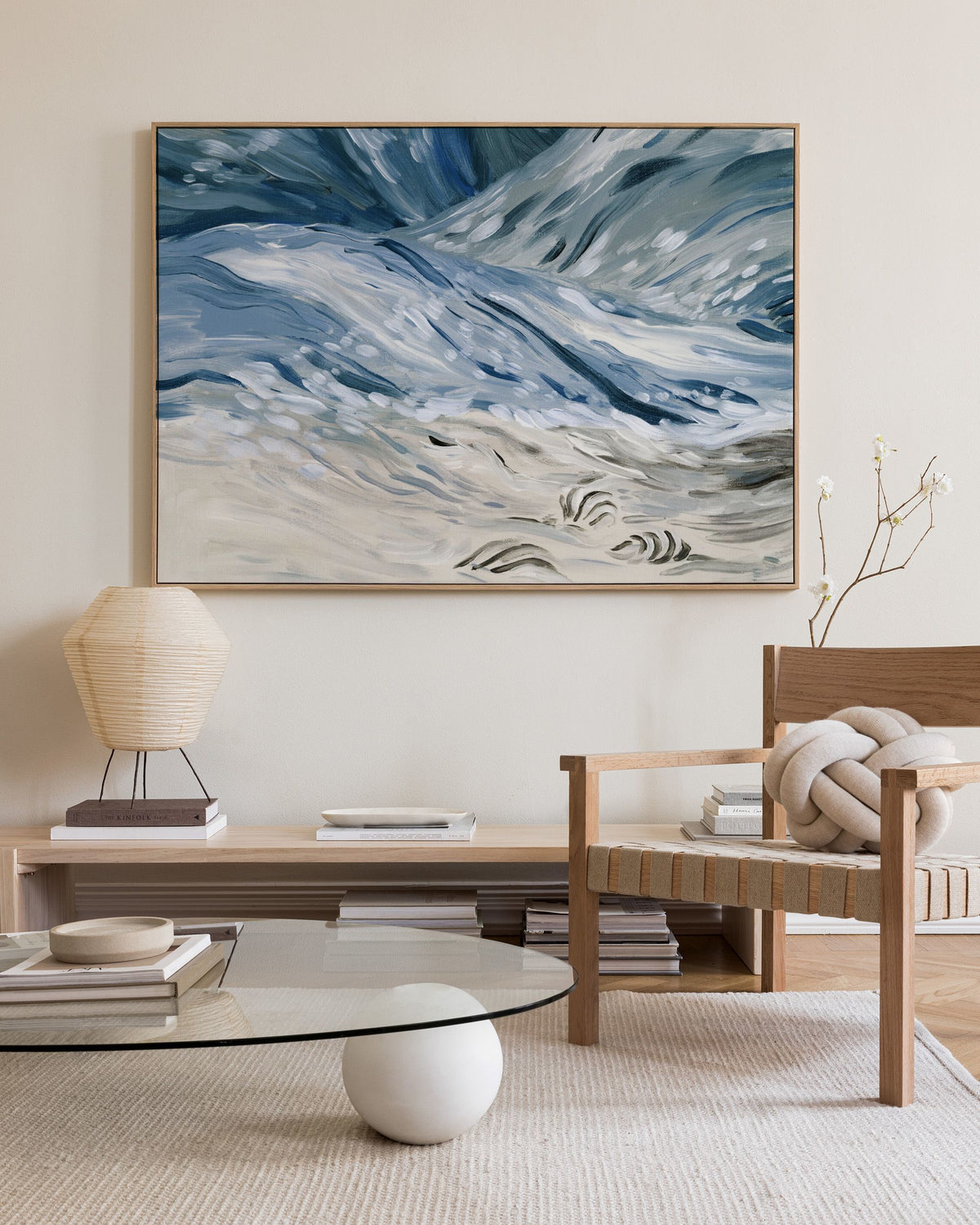 Wavy Beach Canvas print