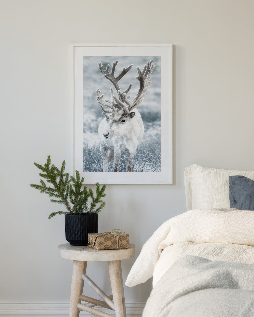 Winter Reindeer Print