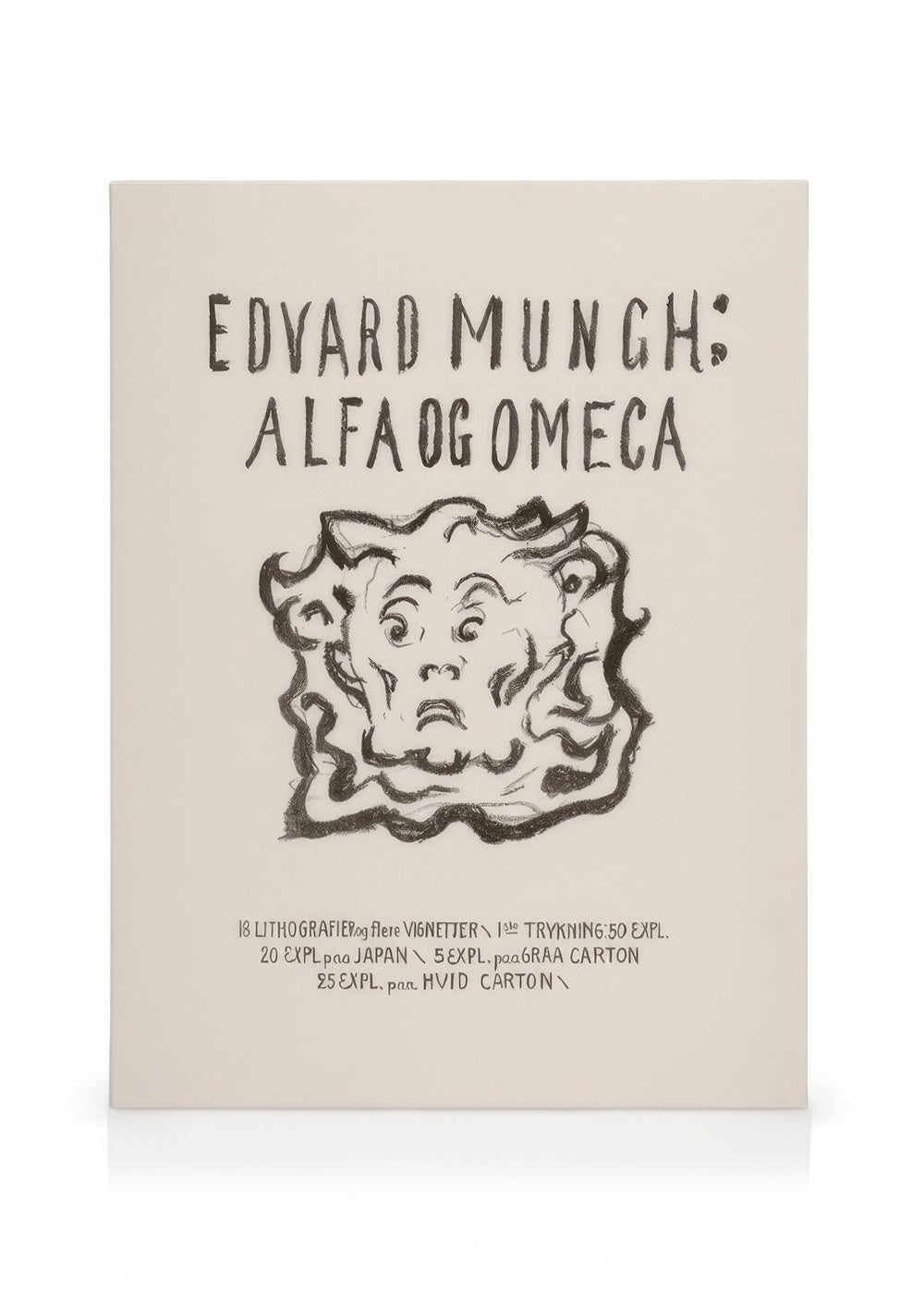 Edvard Munch - Alfa and Omega Canvas print