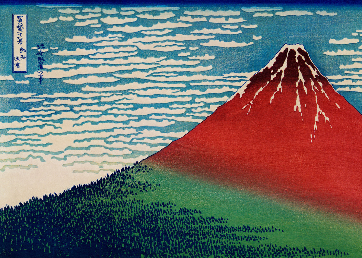 Hokusai - South Wind, Clear Sky Print