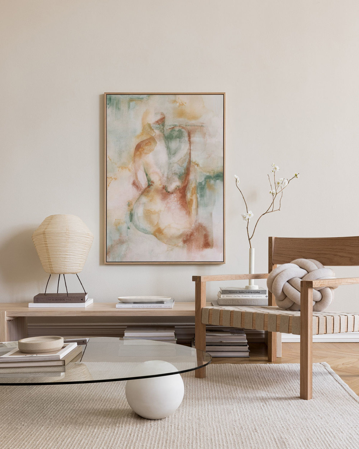 Soft Contours Canvas print