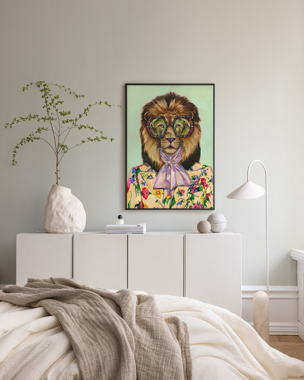 Heather Perry - Artsy Lion Canvas print